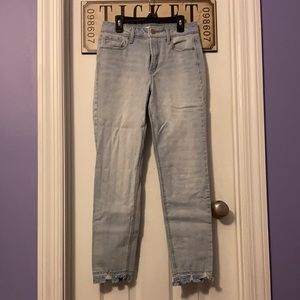 Power Slim Straight Light Wash Jeans